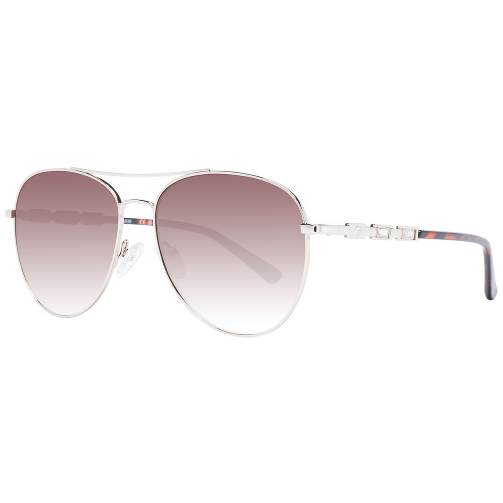 Guess Sonnenbrille mit silbernem Metallrahmen